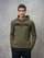 Blauer - HOODED SWEATER PARKER - Pine Cone Green - Blauer