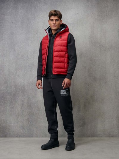 ジャケット・アウター fur docking hooded down vest 710kdLppaVL.jpg