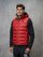 Blauer - ARDEN HOODED VEST - Blood Red Inside Blue 975 - Blauer