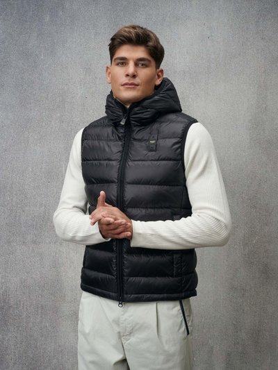 GILET À CAPUCHE ARDEN - Blauer