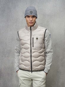 Blauer - GILET LÉGER À VAGUES COPLEY - Misty Grey - 1