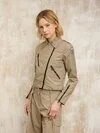 Blauer - CHAQUETA DE CUERO DE NYLON ZAMORA - Beige 282 - Blauer