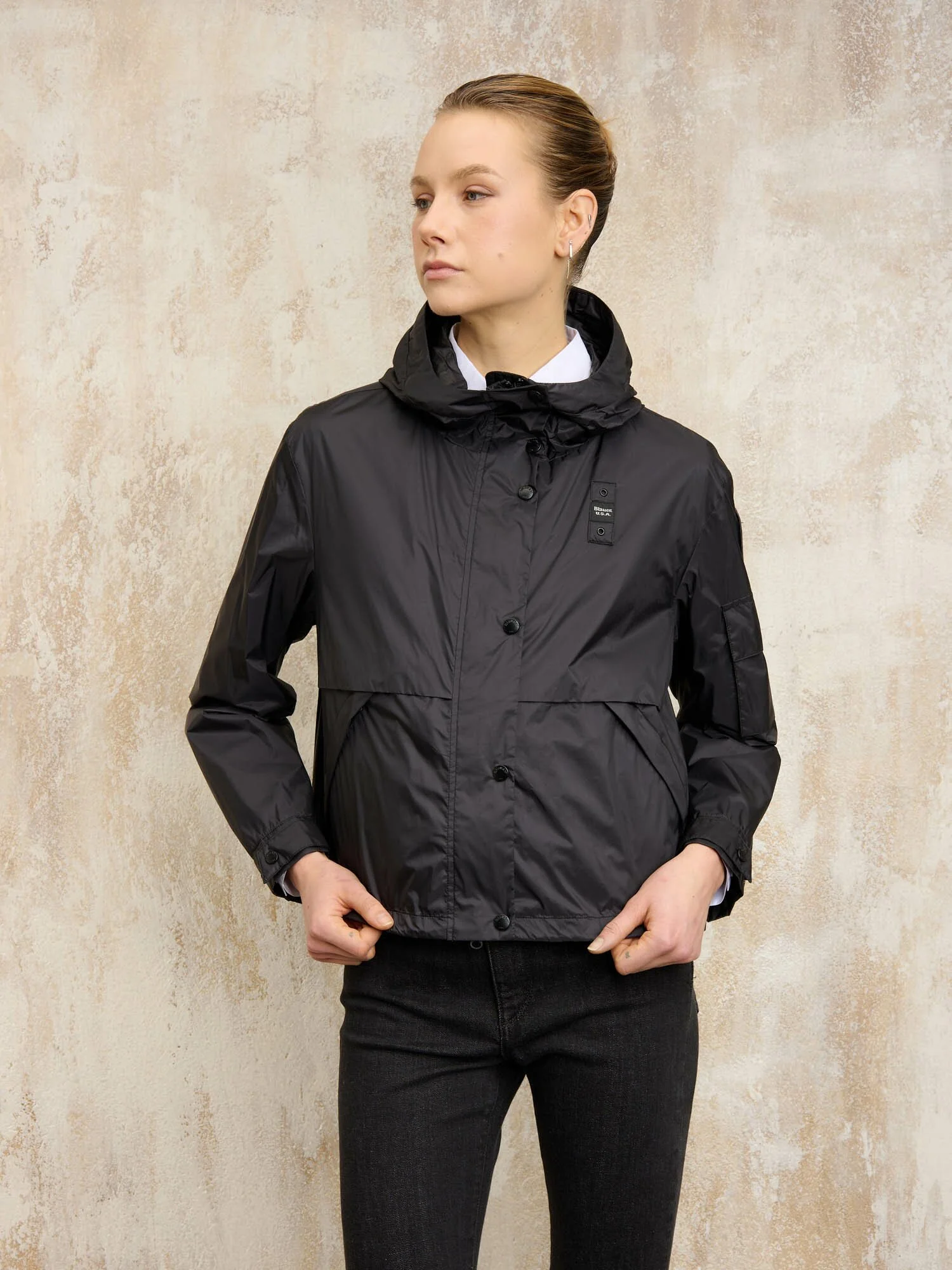 Blauer - REGENDICHTE JACKE ERIE - Black - Blauer