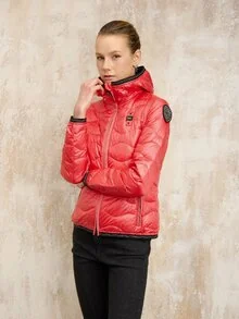 Blauer - ПУХОВИК С КАПЮШОНОМ КАМЕЛИЯ - Coral Pink - 1