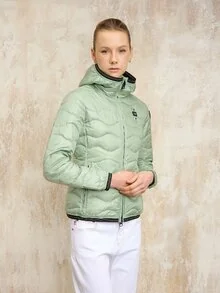 Blauer - ПУХОВИК С КАПЮШОНОМ КАМЕЛИЯ - Green 736 - 1