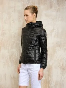 Blauer - ПУХОВИК С КАПЮШОНОМ КАМЕЛИЯ - Black - 1