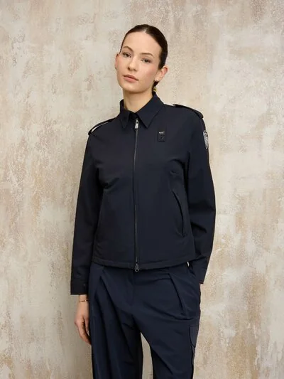 CHAQUETA CORTA ELASTIZADA FLAVIA - Blauer