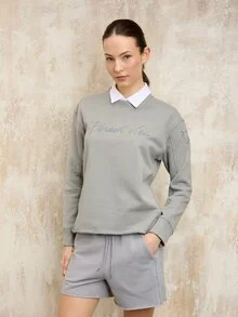 Blauer - CARLOTTA CREW NECK SWEATSHIRT - Griffon Grey - 1