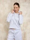 Blauer - SWEATSHIRT MIT KAPUZE UND REISSVERSCHLUSS FAYETTE - White - Blauer