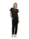 Blauer - IRENA GLITTER T-SHIRT - Black - Blauer