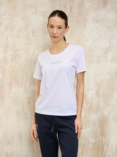 T-SHIRT CON LOGO ENGOMADO PUMP - Blauer