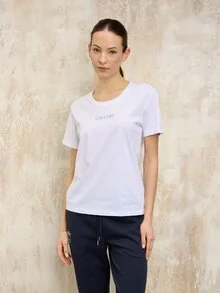 Blauer - T-SHIRT LOGO GOMMÉ PUMP - White - 1