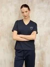 Blauer - PRIMROSE V-NECK T-SHIRT - Blue - Blauer