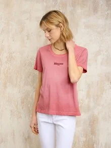 Blauer - T-SHIRT DEGRADADA TERRY - Coral Pink - 1