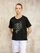Blauer - T-SHIRT SHIELD AND FLOWERS HAVEY - Black - Blauer
