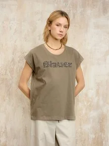 Blauer - T-SHIRT SIN MANGAS MYRTLE - Beige 282 - 1
