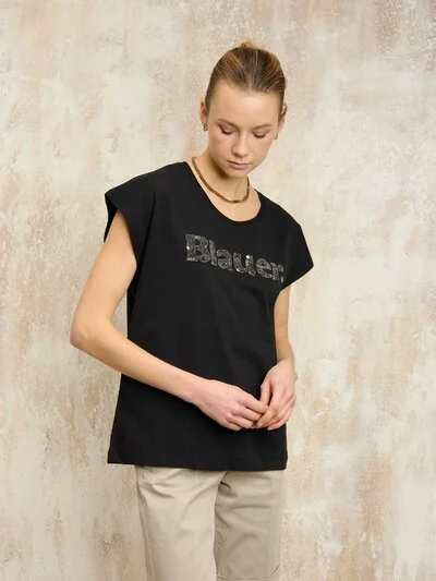 SLEEVELESS T-SHIRT MYRTLE