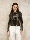 Blauer - CHERRY PYTHON BIKER JACKET - Military Green - Blauer