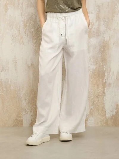 GATES GARMENT-DYED WIDE LEG PANTS