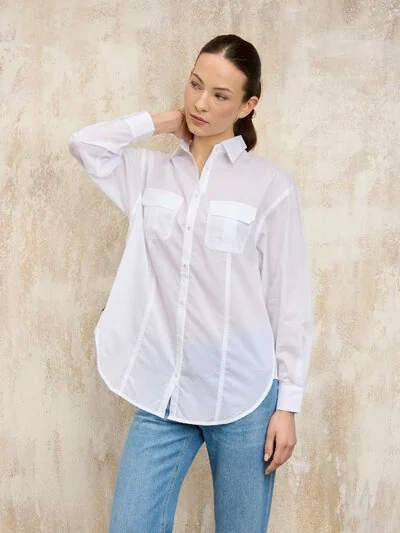 РУБАШКА С КАРМАНАМИ MAGEE - Blauer