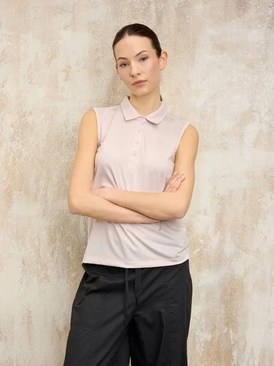 SLEEVELESS POLO SHIRT ELDORA