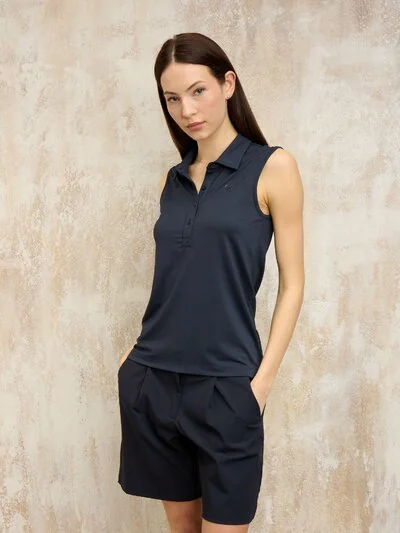 SLEEVELESS POLO SHIRT ELDORA - Blauer