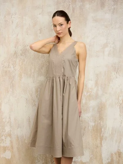 MAGDALA SLEEVELESS DRESS - Blauer