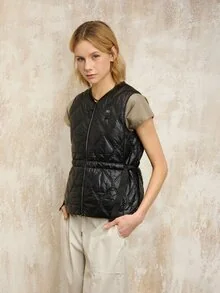Blauer - БЕЗРУКАВНИК С ПОЯСОМ SELDEN - Black - 1
