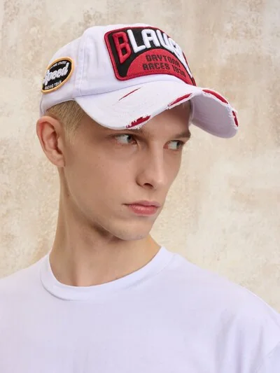 ROWEN BIKER BASEBALL CAP - Blauer