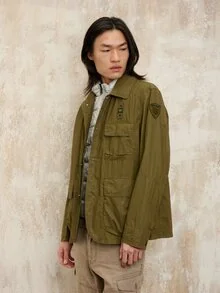 Blauer - CHAQUETA LARGA DE ALGODÓN MEDFORD - Military Green - 1