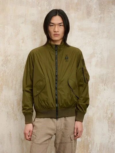 LIGHTWEIGHT LINED BOMBER BADGER - Blauer
