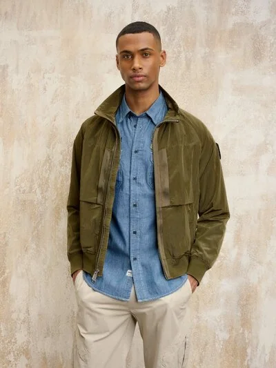 IRIDESCENT BOMBER GOETHE - Blauer