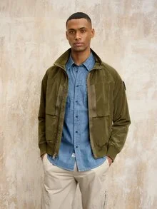 Blauer - BOMBER IRIDESCENT GOETHE - Military Green - 1