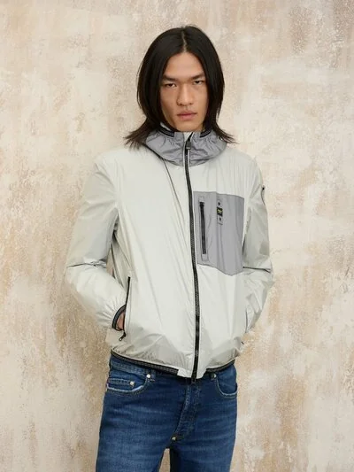 CHAQUETA CORTAVIENTOS BICOLOR BRAY_