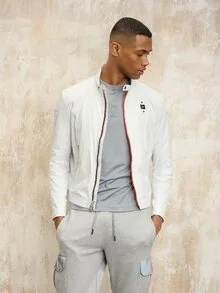 Blauer - BIKER WITH ZIP THAYER - White - 1