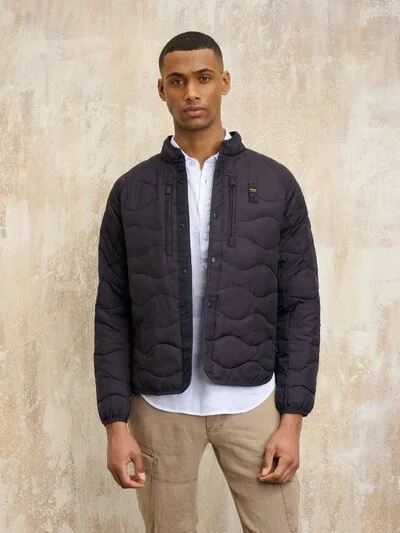 CRINKLED NYLON JACKET TOVAR - Blauer