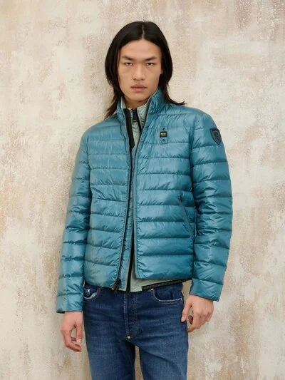 DOWN JACKET WITH STAND UP COLLAR AUSTIN - Blauer