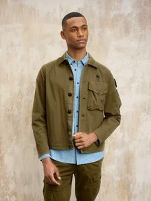 Blauer - CHAQUETA DE ALGODÓN Y NYLON LINCOLN - Military Green - 1