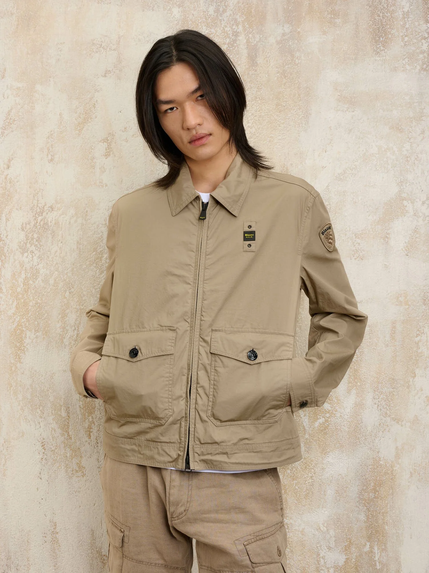 Blauer - UNGEFÜTTERTE JACK FEDERAL - Beige 283 - Blauer