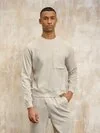 Blauer - FELPA GIROCOLLO CAMDEN - Grigio Nebbia - Blauer