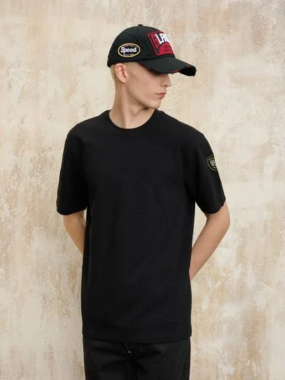 T-SHIRT WAFFEL HERBERT - Blauer