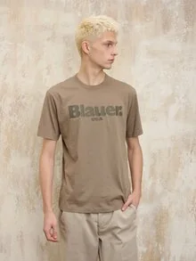Blauer - T-SHIRT IN TONO BOURNE - Beige 282 - 1