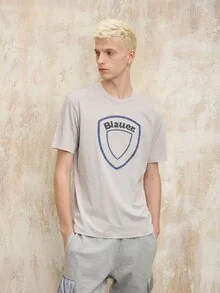 Blauer - T-SHIRT SCUDO GRANDE HALLET - Pietra Calcarea - 1