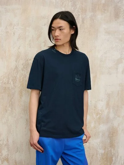 T-SHIRT FIAMMATA GREENDALE - Blauer
