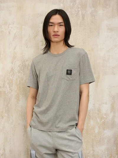 T-SHIRT MELANGE CROWELL - Blauer