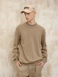 Blauer - MAILLE RAS DU COU MUGAR - Beige 282 - 1