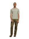 Blauer - VERNON SHORT LINEN COTTON SWEATER - Green 736 - Blauer