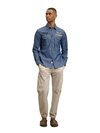 Blauer - EXETER DENIM PATCH SHIRT - Bleach - Blauer