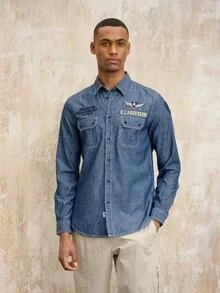 Blauer - DENIMHEMD PATCH EXETER - Bleach - 1