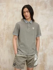 Blauer - GARMENT-DYED POLO DEVITT - Griffon Grey - 1